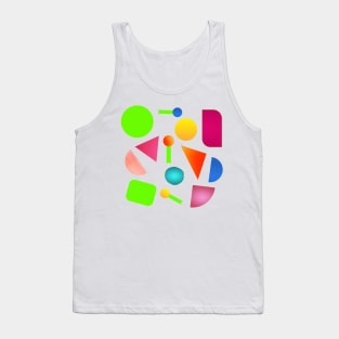 Multicolor Graphic Design Tank Top